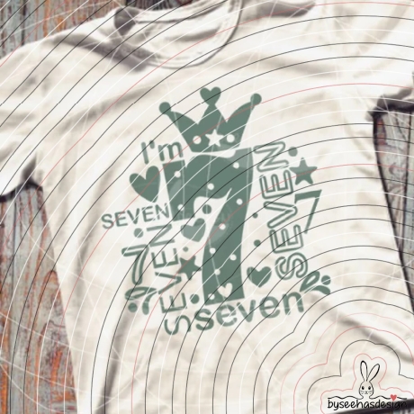 I'm seven Plotterdatei SVG DXF