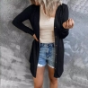Damen-Sommer-Cardigan/Longshirt, schwarz, Größe M, neu