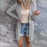Damen-Sommer-Cardigan/Longshirt, grau, Größe M, neu