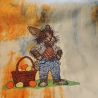 jetzt werden die Ostereier bewacht - Größe 15,59 x 15,70 cm