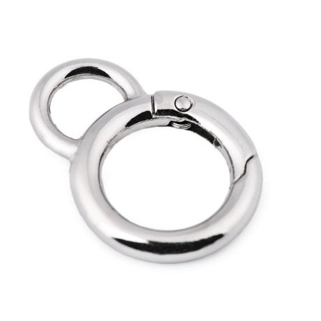 Karabiner Ring 20mm Gold Silber Schwarz Altmessing