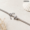 Armband mit Anker - maritimes Lederarmband