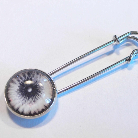 Schalnadel Ponchonadel PUSTEBLUME Cabochon Tuchnadel