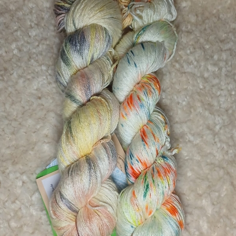 Silk, handgefärbte Wolle, Seide, Wolle mit Seide, Seidenwolle