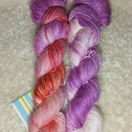 Silk, handgefärbte Wolle, Seide, Wolle mit Seide, Seidenwolle