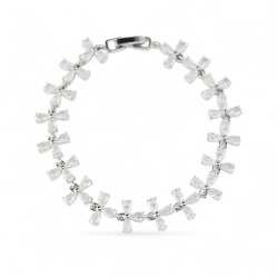 Versilberte Armbänder Mit Feiner Silberoptik