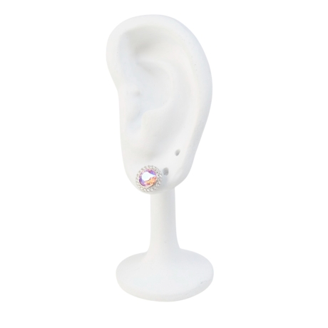 Versilberte Ohrringe Damen Elegant Zeitlos Schmuck Geschenk