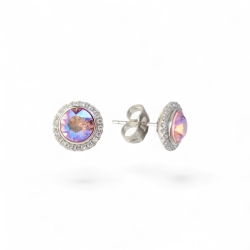Versilberte Ohrringe Damen Elegant Zeitlos Schmuck Geschenk