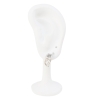 Versilberte Ohrringe Damen Elegant Modern Für Alltag Und Fest