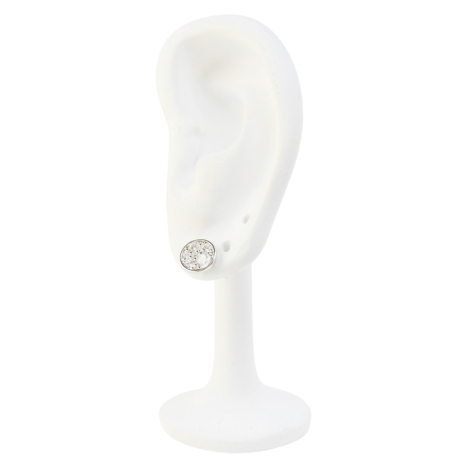 Versilberte Ohrringe Klassisch Elegant Für Damen