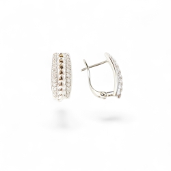 Versilberte Ohrringe Damen Schmuck Im Klassischen Stil
