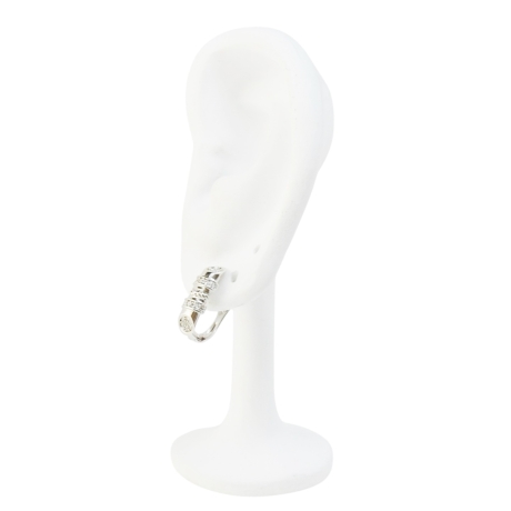 Versilberte Ohrringe Für Frauen Mit Minimalistischem Design