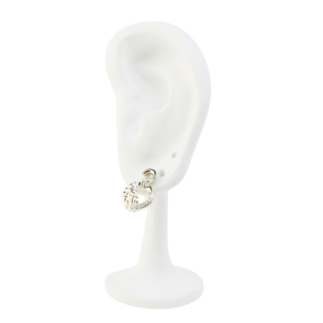 Versilberte Ohrringe Schöner Damenschmuck Für Jeden Tag