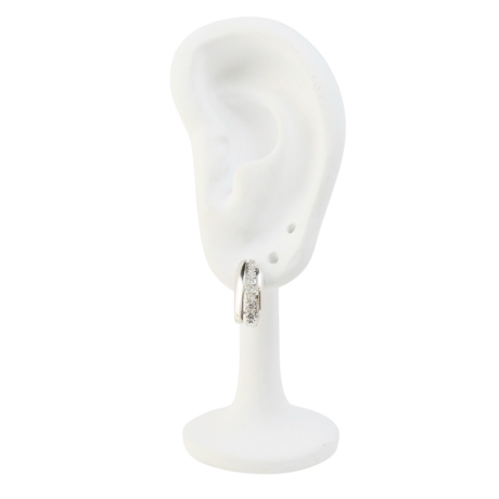 Versilberte Ohrringe Zeitgemäßer Schmuck Für Frauen