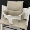 Abwaschbares Tripp Trapp Kissenset Stokke Hochstuhl-meliert beige