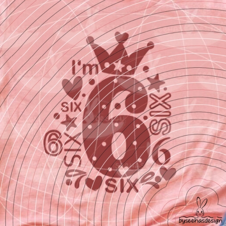 I'm six Plotterdatei SVG DXF 