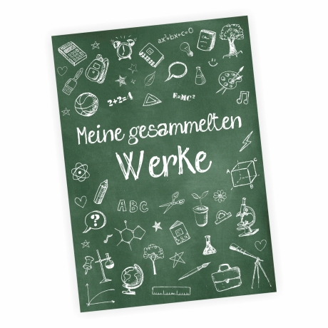 A4 Sammelmappe Meine gesammelten Werke Schultafel