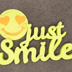 Nur Lächeln – Fröhliche 3D-gedruckte Dekoration aus PLA