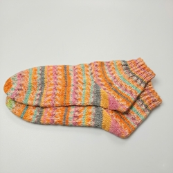 Sneakersocken Größe 40 handgestrickt Baumwolle Sommer