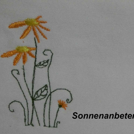 Blumen! Kein digitales Produkt wird auf meinem Produkten gestickt