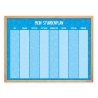 magnetischer Stundenplan blau mit 90 Magneten