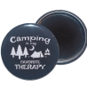 Taschenspiegel 59 mm Metall Spruch Camping Crew Wohnmobil
