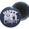 Taschenspiegel 59 mm Metall Spruch Camping Camper Wohnmobil