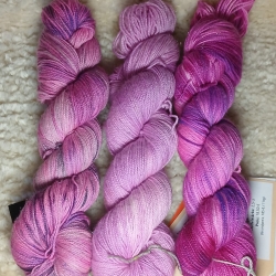 Sockenwolle, handgefärbte Wolle, Sockenwolle mit Glitzer, Glitzer