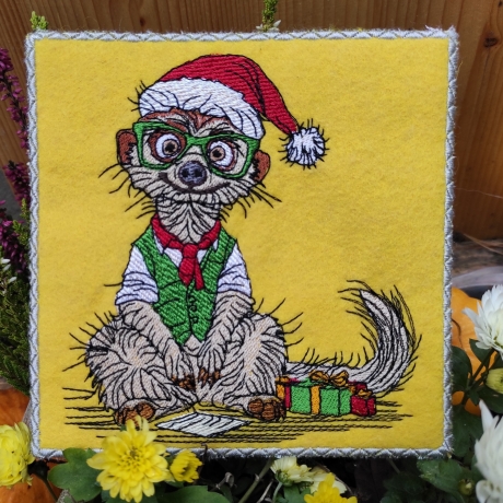  VS | Weihnachts-Crew - Erdmännchen 2 | 12.34 x 13.26 cm