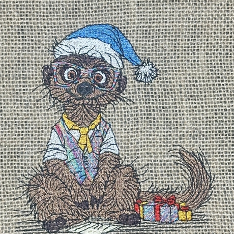 VS | Weihnachts-Crew - Erdmännchen 2 | 12.34 x 13.26 cm