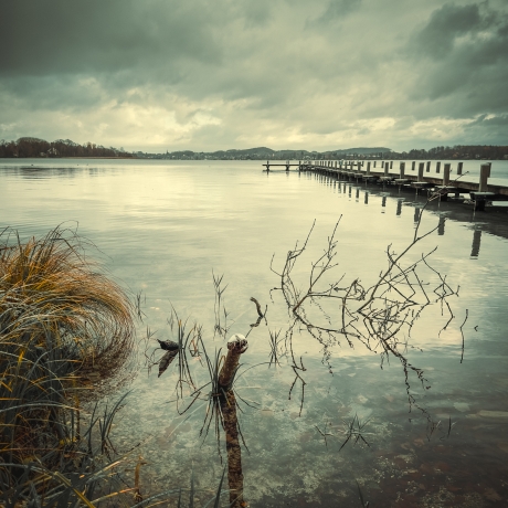 Fotografie Steg Moody - FineArt Druck