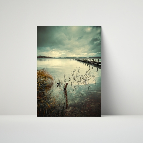 Fotografie Steg Moody - FineArt Druck