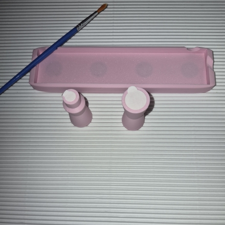 Mal- und Modellierhilfe – Basisplatte mit 4 Stempeln