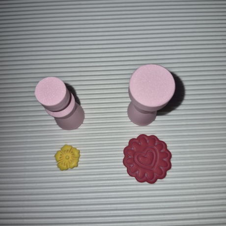 Mal- und Modellierhilfe – Basisplatte mit 4 Stempeln