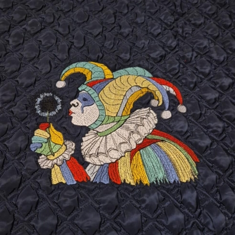 Mardi Gras Clown - Größe 19,5 x 16,3 cm