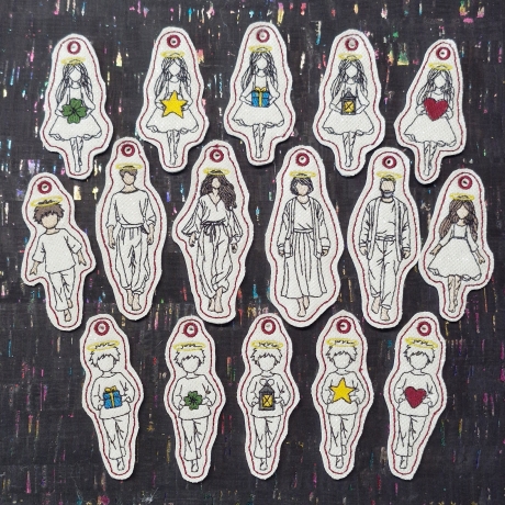 ITH-Geschenk-Anhänger Kontur | Set mit 16 verschiedenen Anhängern