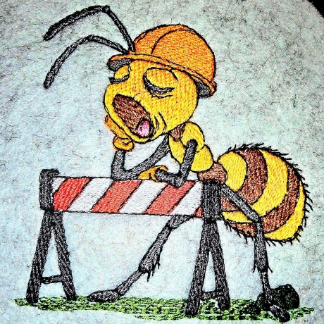 Ameise - wach Posten | 9.20 x 9.56 cm | VS