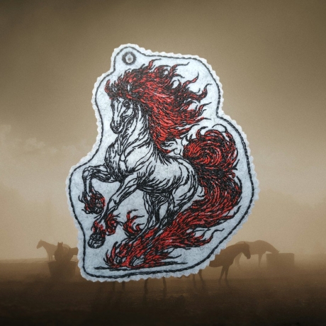 Anhänger Feuerpferd 01 | 7.32 x 9.36 cm | ITH | TS