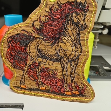 Anhänger Feuerpferd 02 | 8.60 x 9.36 cm | ITH | TS