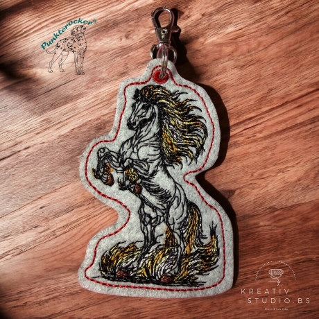 Anhänger Feuerpferd 03 | 5.96 x 9.36 cm | ITH | TS