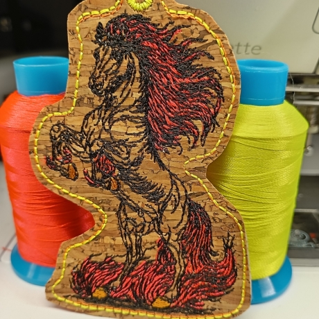 Anhänger Feuerpferd 03 | 5.96 x 9.36 cm | ITH | TS