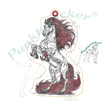 Anhänger Feuerpferd 03 | 5.96 x 9.36 cm | ITH | TS