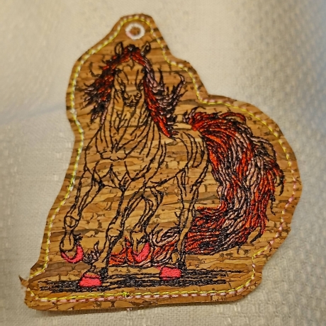 Anhänger Feuerpferd 04 | 7.50 x 9.36 cm | ITH | TS