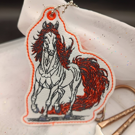 Anhänger Feuerpferd 04 | 7.50 x 9.36 cm | ITH | TS