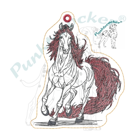 Anhänger Feuerpferd 04 | 7.50 x 9.36 cm | ITH | TS