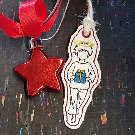 ITH- Geschenk-Anhänger Kontur | Junge-Geschenk | 2.57 x 7.31 cm