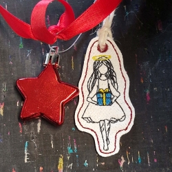 ITH-Geschenk-Anhänger Kontur | Mädchen-Geschenk | 3.13 x 7.05 cm