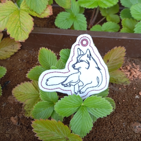 ITH Anhänger Wolf 02 - OneLine - 6.80 x 6.32 cm