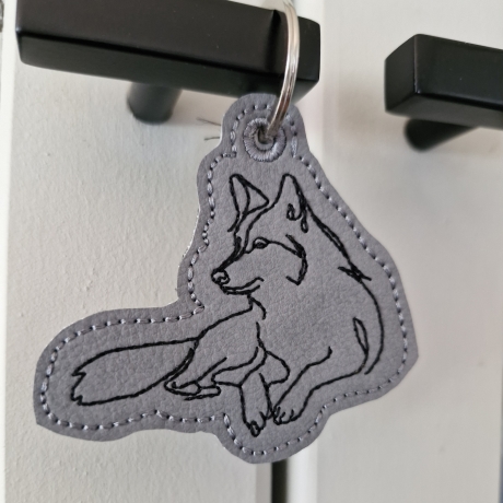 ITH Anhänger Wolf 02 - OneLine - 6.80 x 6.32 cm