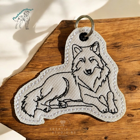 ITH Anhänger Wolf 03 - OneLine - 6.80 x 5.99 cm